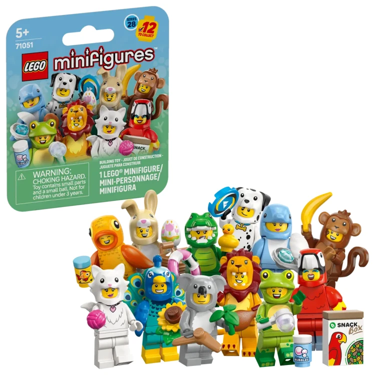 LEGO Minifigures 71051 – Seria 28 Zwierzęta Komplet 12 minifigurek
