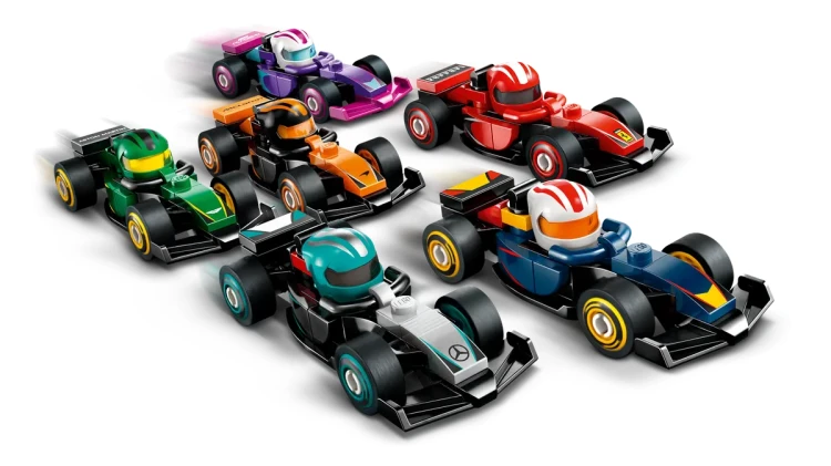 LEGO Minifigures 71049 – Bolidy wyścigowe – komplet 12 sztuk