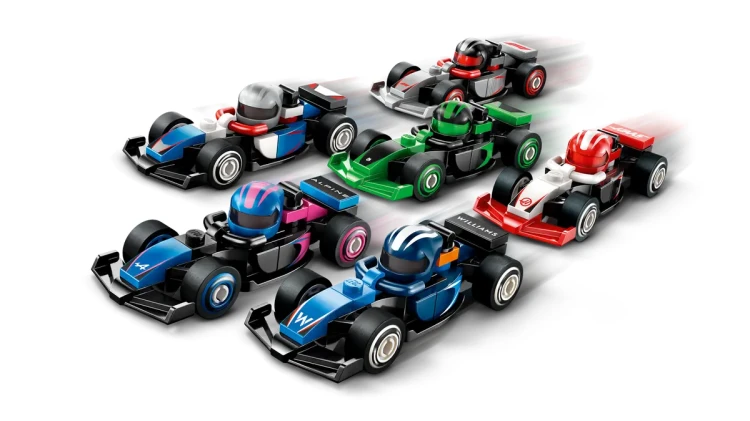 LEGO Minifigures 71049 – Bolidy wyścigowe – komplet 12 sztuk