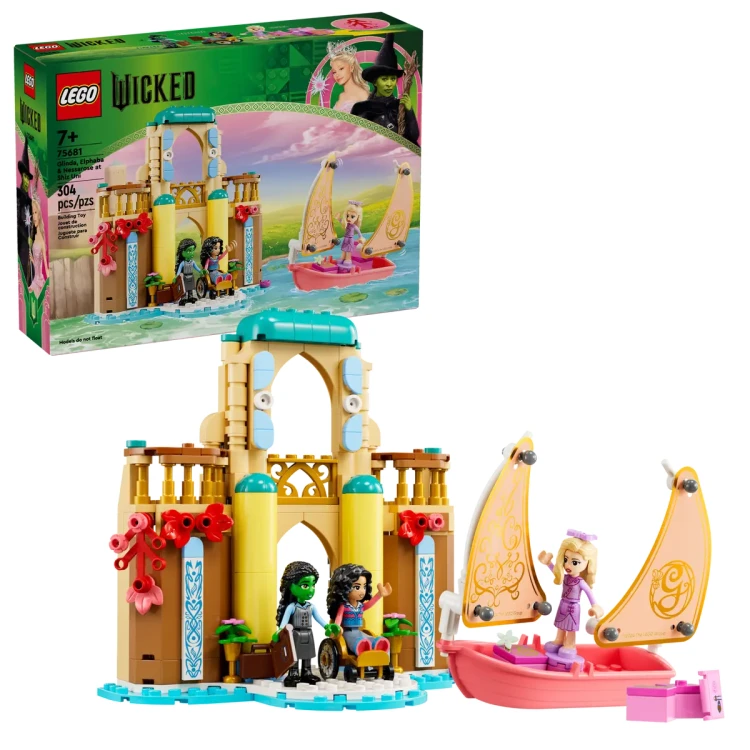 Klocki LEGO Wicked 75681 Glinda, Elphaba i Nessarose na Shiz University