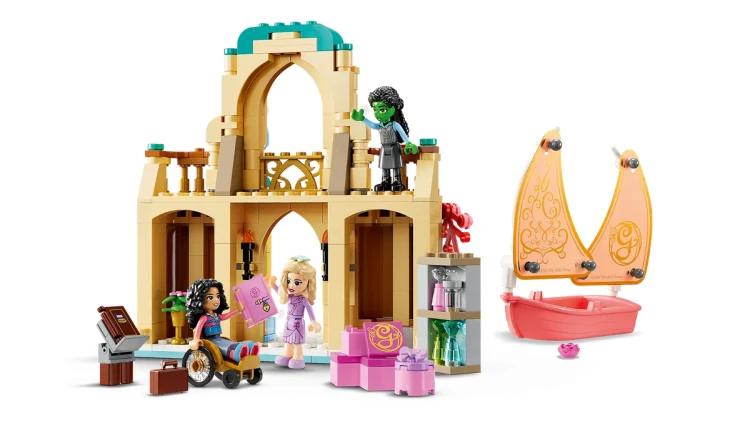Klocki LEGO Wicked 75681 Glinda, Elphaba i Nessarose na Shiz University