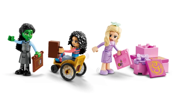 Klocki LEGO Wicked 75681 Glinda, Elphaba i Nessarose na Shiz University