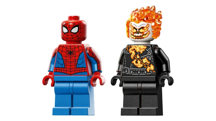 Klocki LEGO Marvel 76335 Spider-Man kontra Ghost Rider na motocyklu