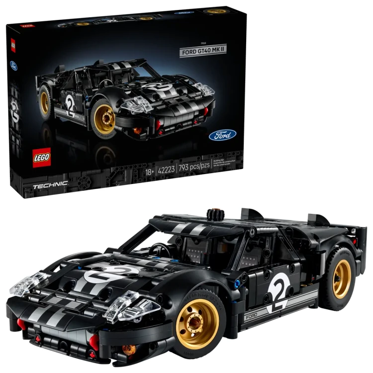 Klocki LEGO Technic 42223 Samochód wyścigowy 1966 Ford GT40 MKII