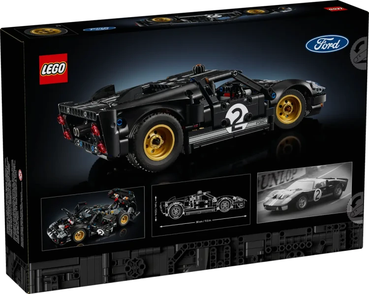 Klocki LEGO Technic 42223 Samochód wyścigowy 1966 Ford GT40 MKII