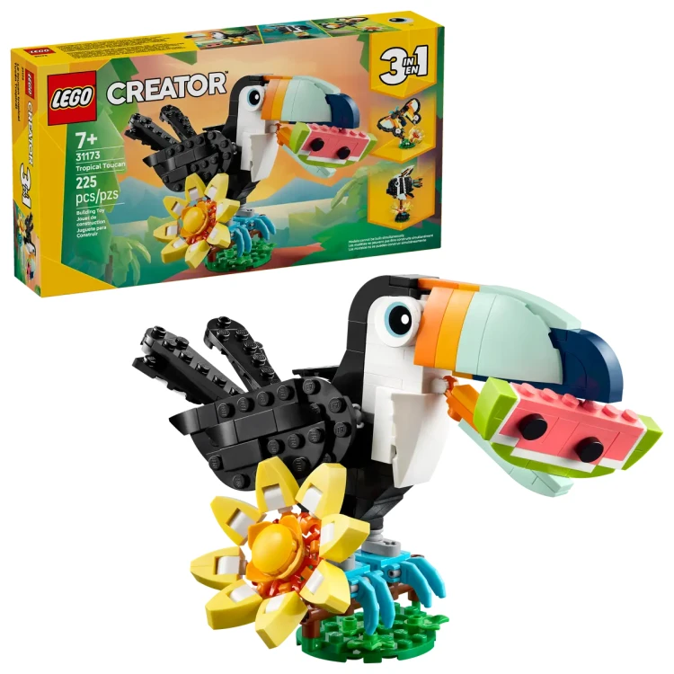 Klocki LEGO Creator 3 w 1 31173 Dzikie zwierzęta: Tropikalny tukan