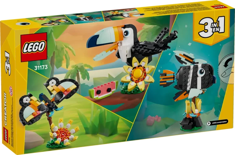 Klocki LEGO Creator 3 w 1 31173 Dzikie zwierzęta: Tropikalny tukan