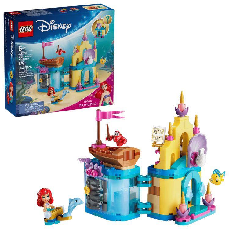 Klocki LEGO Disney 43285 Magiczny minipałac Arielki