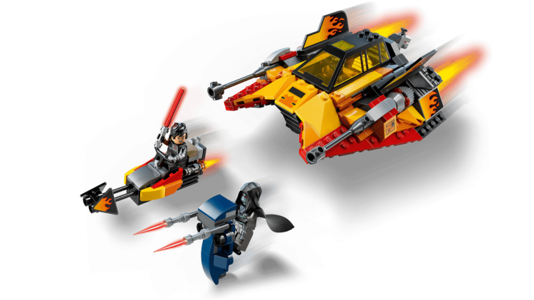 Klocki LEGO Star Wars 75414 Płomienny śmigacz śnieżny