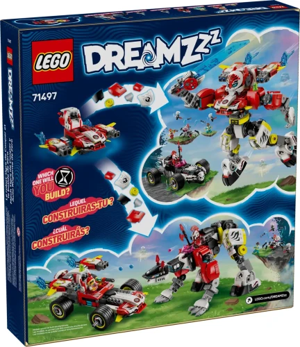 Klocki LEGO DREAMZzz 71497 Tygrysi mech Coopera i hot rod Zero