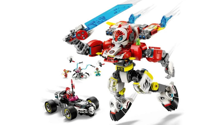 Klocki LEGO DREAMZzz 71497 Tygrysi mech Coopera i hot rod Zero