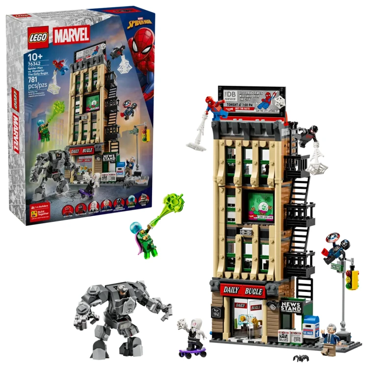 Klocki LEGO Marvel 76342 Spider-Man kontra Mysterio: Daily Bugle