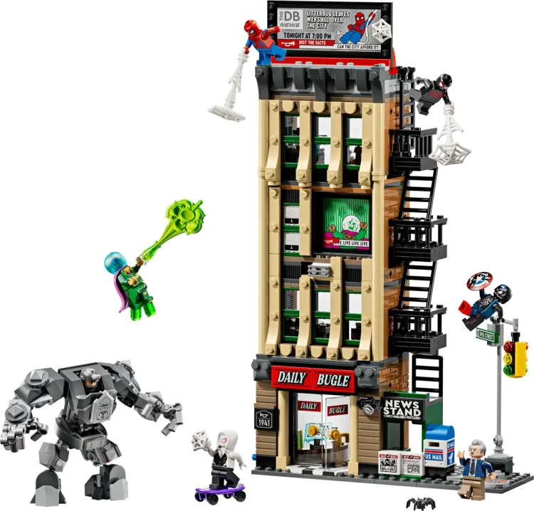 Klocki LEGO Marvel 76342 Spider-Man kontra Mysterio: Daily Bugle