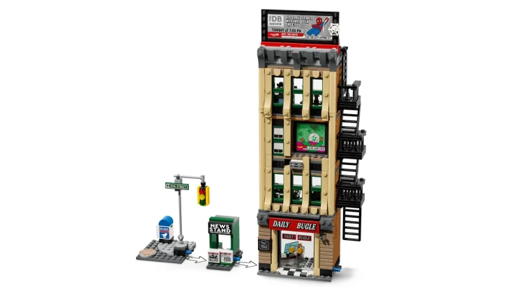 Klocki LEGO Marvel 76342 Spider-Man kontra Mysterio: Daily Bugle
