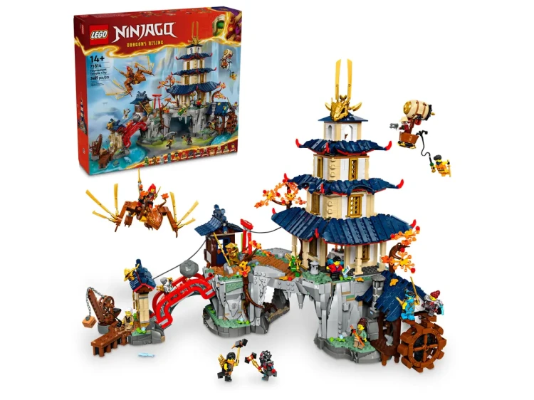 Klocki LEGO NINJAGO 71814 Turniejowe miasto ze świątynią