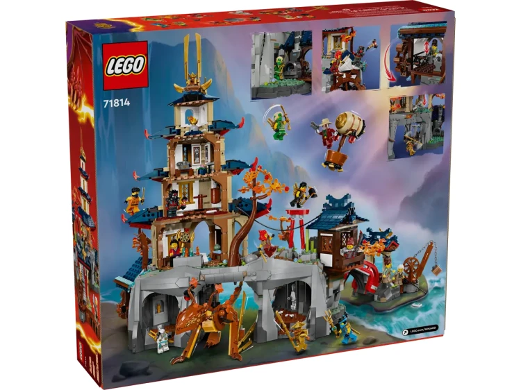 Klocki LEGO NINJAGO 71814 Turniejowe miasto ze świątynią