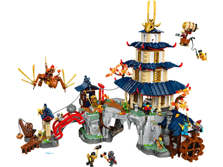 Klocki LEGO NINJAGO 71814 Turniejowe miasto ze świątynią