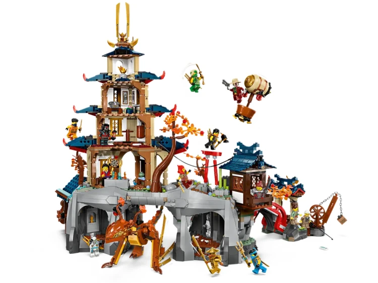 Klocki LEGO NINJAGO 71814 Turniejowe miasto ze świątynią