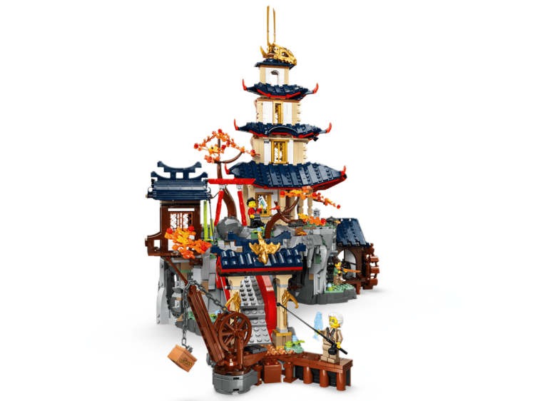 Klocki LEGO NINJAGO 71814 Turniejowe miasto ze świątynią