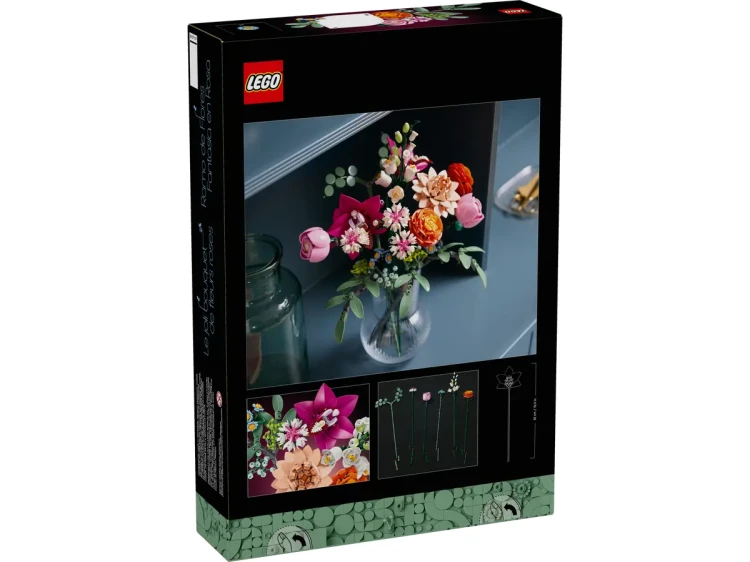 Klocki LEGO Botanical 10342 Piękny bukiet różowych kwiatów