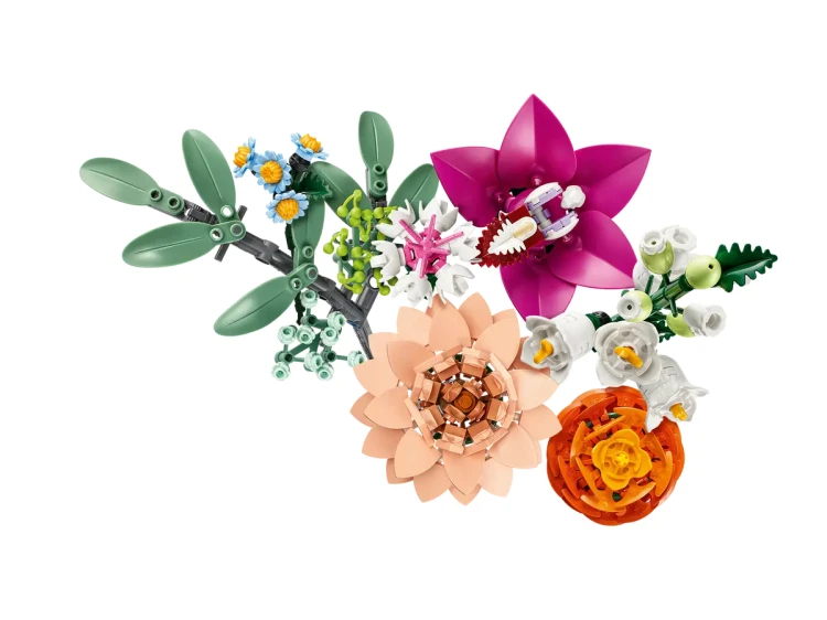 Klocki LEGO Botanical 10342 Piękny bukiet różowych kwiatów