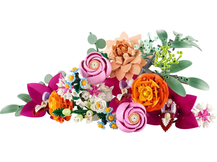 Klocki LEGO Botanical 10342 Piękny bukiet różowych kwiatów