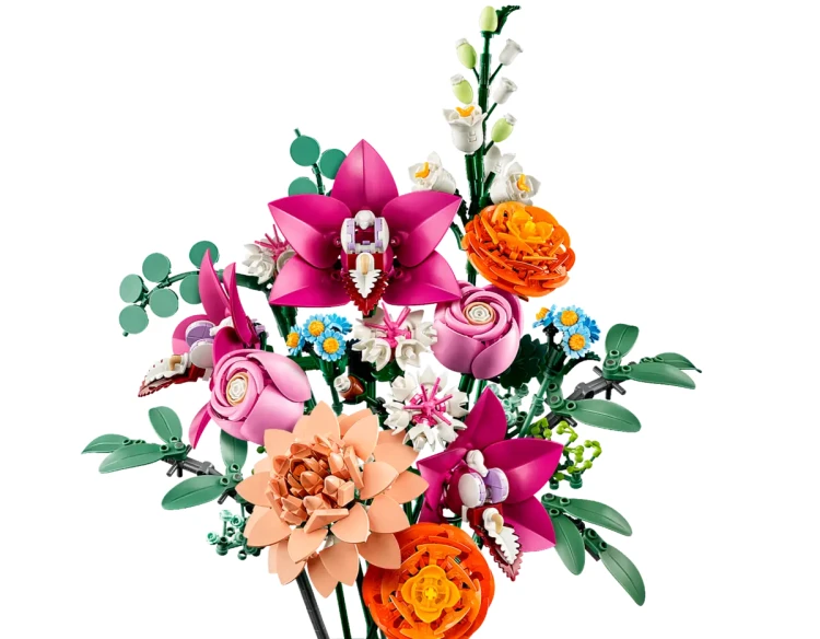 Klocki LEGO Botanical 10342 Piękny bukiet różowych kwiatów