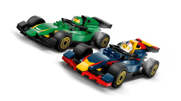 Klocki LEGO City 60445 F1® Ciężarówka z bolidami RB20 i AMR24 F1®