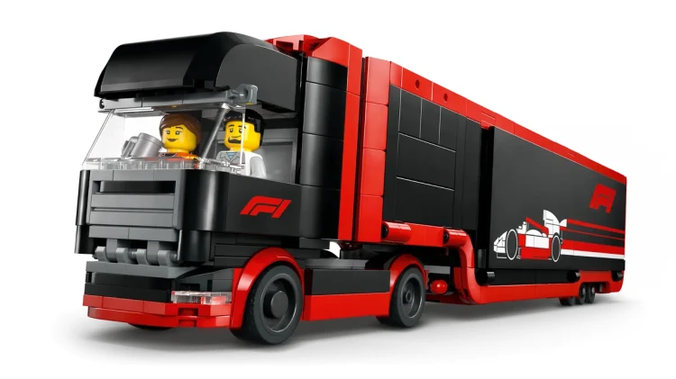 Klocki LEGO City 60445 F1® Ciężarówka z bolidami RB20 i AMR24 F1®