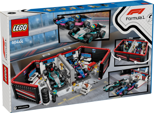 Klocki LEGO City 60444 F1® Garaż i bolidy Mercedes-AMG i Alpine