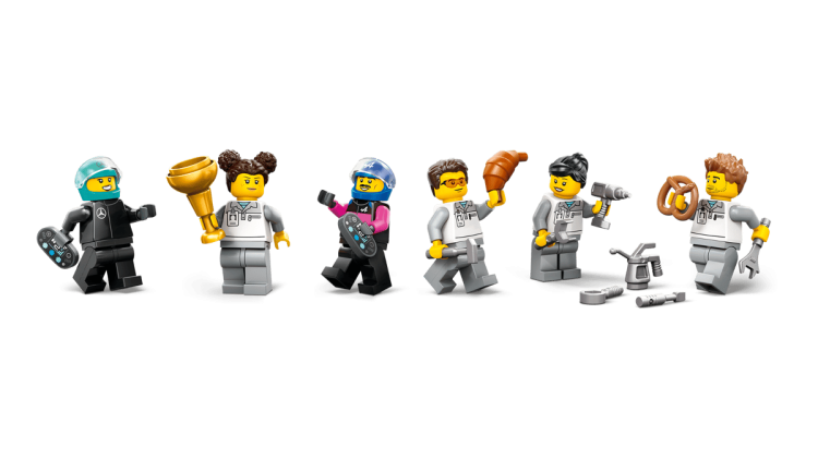 Klocki LEGO City 60444 F1® Garaż i bolidy Mercedes-AMG i Alpine