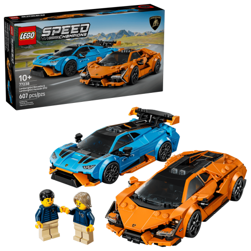 Klocki LEGO Speed Champions 77238 Lamborghini Revuelto i Huracán STO