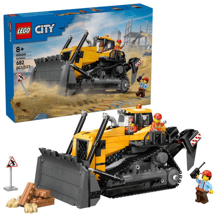Klocki LEGO City 60466 Żółty buldożer
