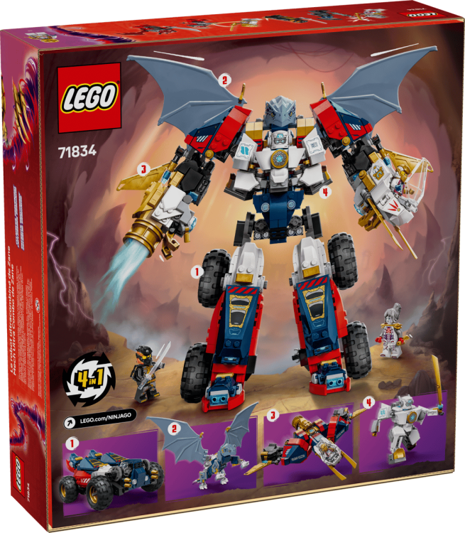 Klocki LEGO NINJAGO 71834 Wielofunkcyjny ultramech Zane’a