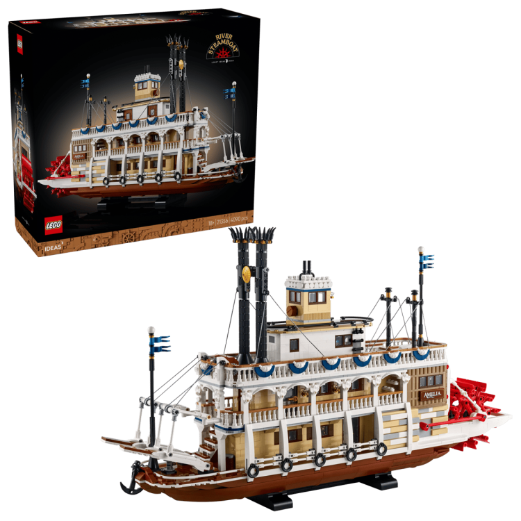 Klocki LEGO Ideas 21356 Parowiec rzeczny