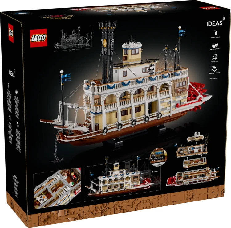 Klocki LEGO Ideas 21356 Parowiec rzeczny