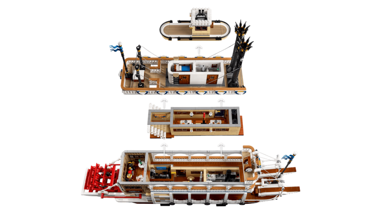 Klocki LEGO Ideas 21356 Parowiec rzeczny