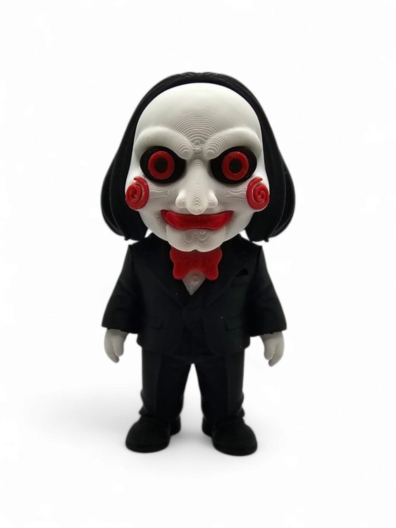 Figurka Billy the Puppet 12 cm – Kultowa lalka z filmu Piła | Kolekcjonerska figurka horror | Dekoracja fanów grozy