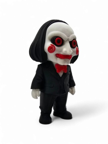 Figurka Billy the Puppet 12 cm – Kultowa lalka z filmu Piła | Kolekcjonerska figurka horror | Dekoracja fanów grozy