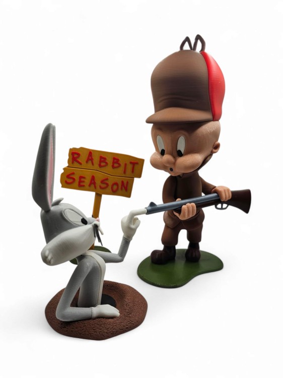 Elmer Fudd i Królik Bugs w Norze – Zestaw Figurek Kolekcjonerskich