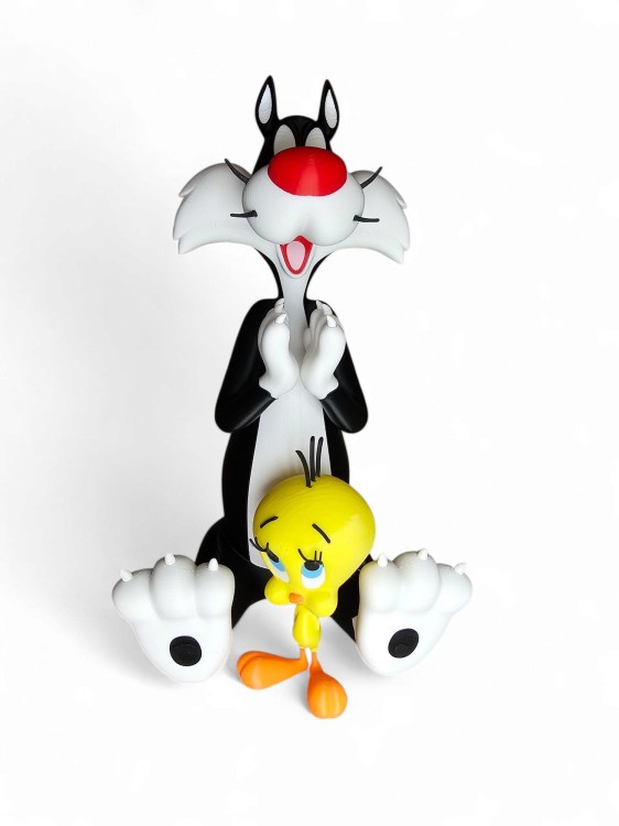 Zestaw Figurek Sylwester i Tweety – Kolekcjonerskie Figurki z Kreskówki