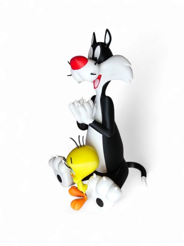 Zestaw Figurek Sylwester i Tweety – Kolekcjonerskie Figurki z Kreskówki