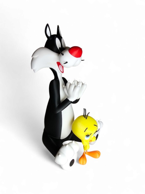 Zestaw Figurek Sylwester i Tweety – Kolekcjonerskie Figurki z Kreskówki