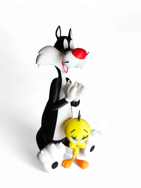 Zestaw Figurek Sylwester i Tweety – Kolekcjonerskie Figurki z Kreskówki