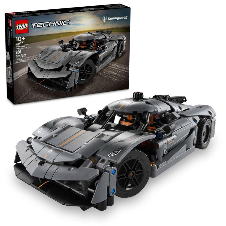 Klocki LEGO Technic 42173 Szary hipersamochód Koenigsegg Jesko Absolut