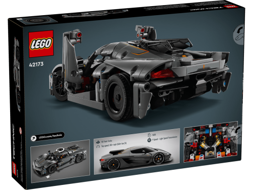 Klocki LEGO Technic 42173 Szary hipersamochód Koenigsegg Jesko Absolut