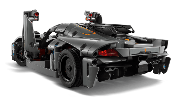 Klocki LEGO Technic 42173 Szary hipersamochód Koenigsegg Jesko Absolut
