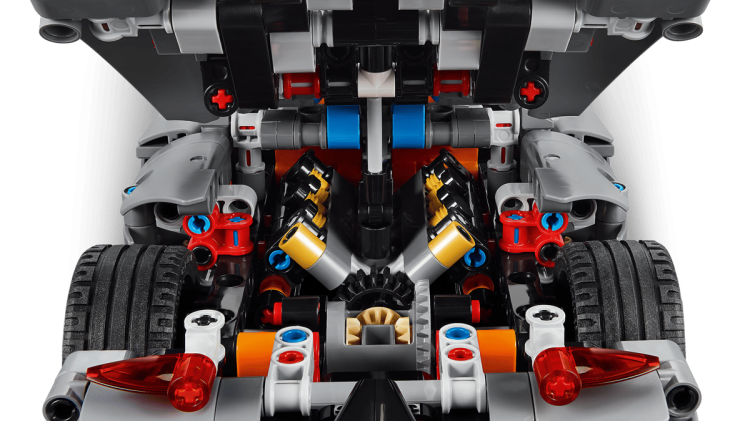 Klocki LEGO Technic 42173 Szary hipersamochód Koenigsegg Jesko Absolut