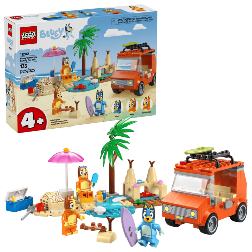 Klocki LEGO Bluey 11202 Blue i rodzinna wycieczka samochodem