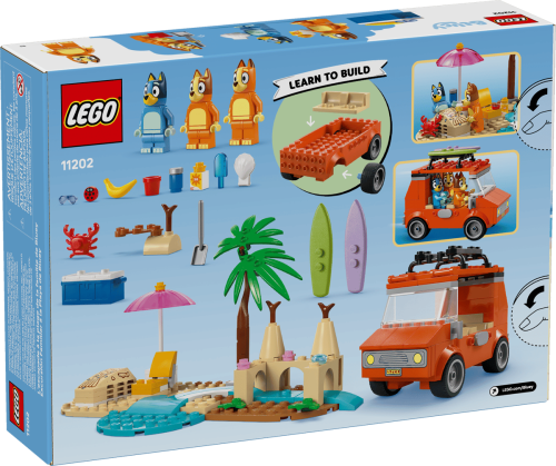 Klocki LEGO Bluey 11202 Blue i rodzinna wycieczka samochodem